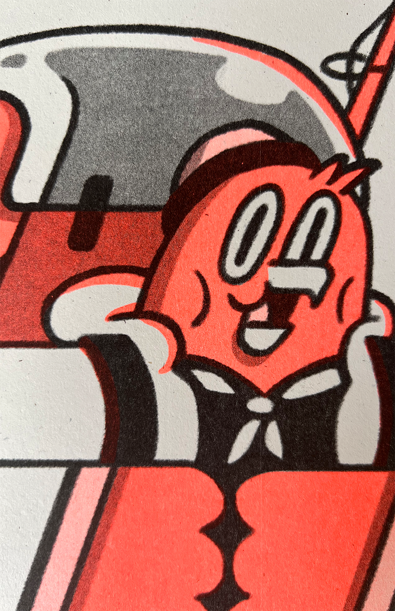Happy Camper - Riso Print